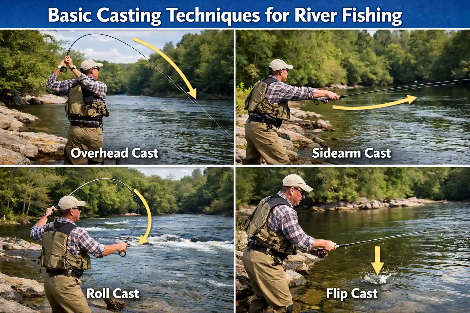 Basic Casting Techniques for River Fishing