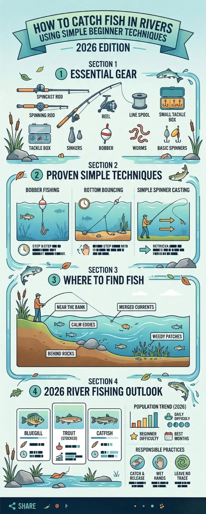 How to Catch Fish in Rivers